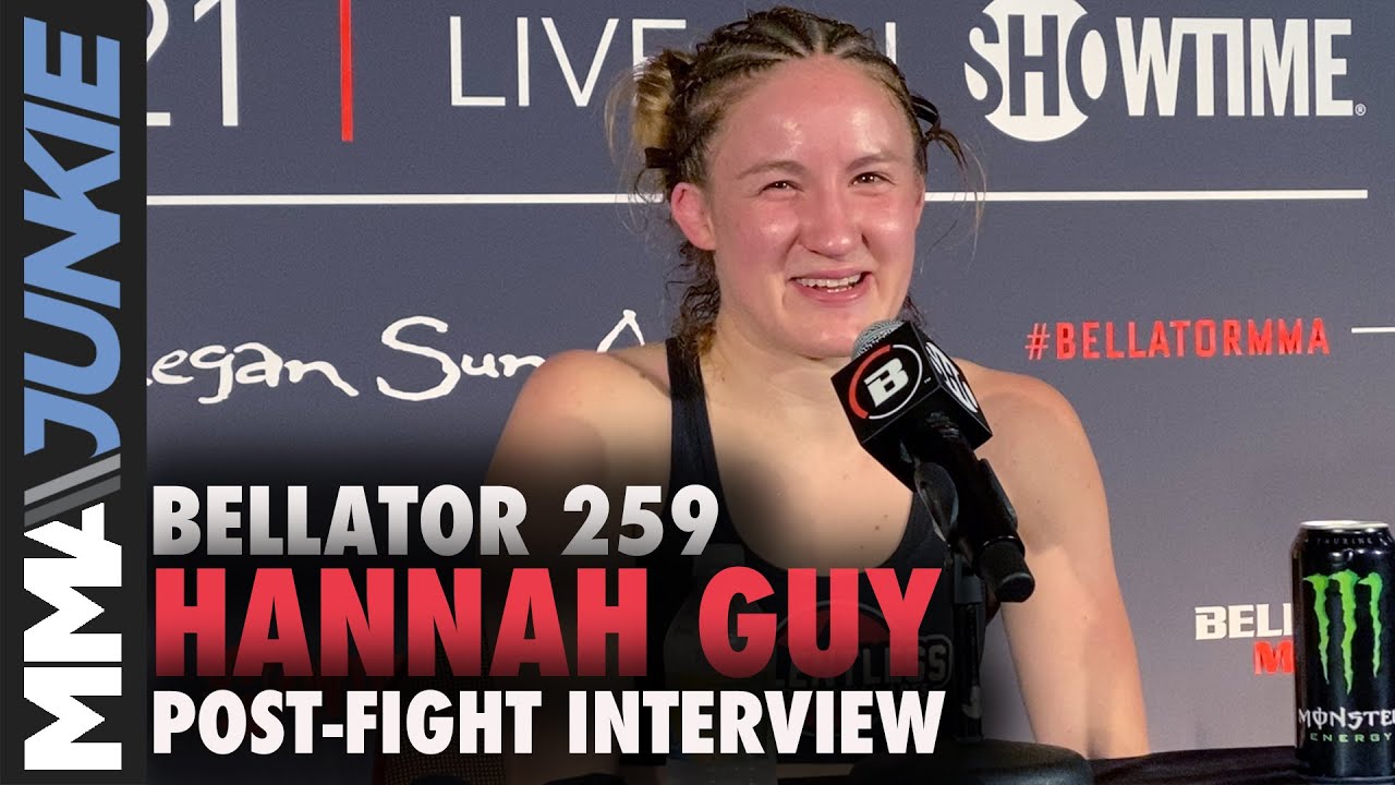 Hannah Guy not surprised by upset win over Valerie Loureda Bellator 259 interview