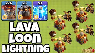 LavaLoon Lightning Attack Strategy Th16!! Best Th16 LavaLoon Attack - Clash of Clans