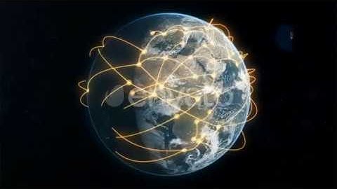 Global Business and Communications Network - Orange Motion Graphics