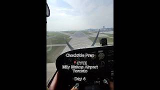 Checkride Prep Day 4 ✈️ Cockpit Angles + ATC Comms | Toronto CYTZ  #aviation #cessna172 #pilotlife