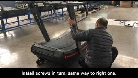 Installation Curved Treadmill