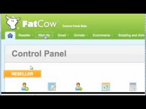 fat cow fatcow control panel easy webhost for beginners easy webhosting