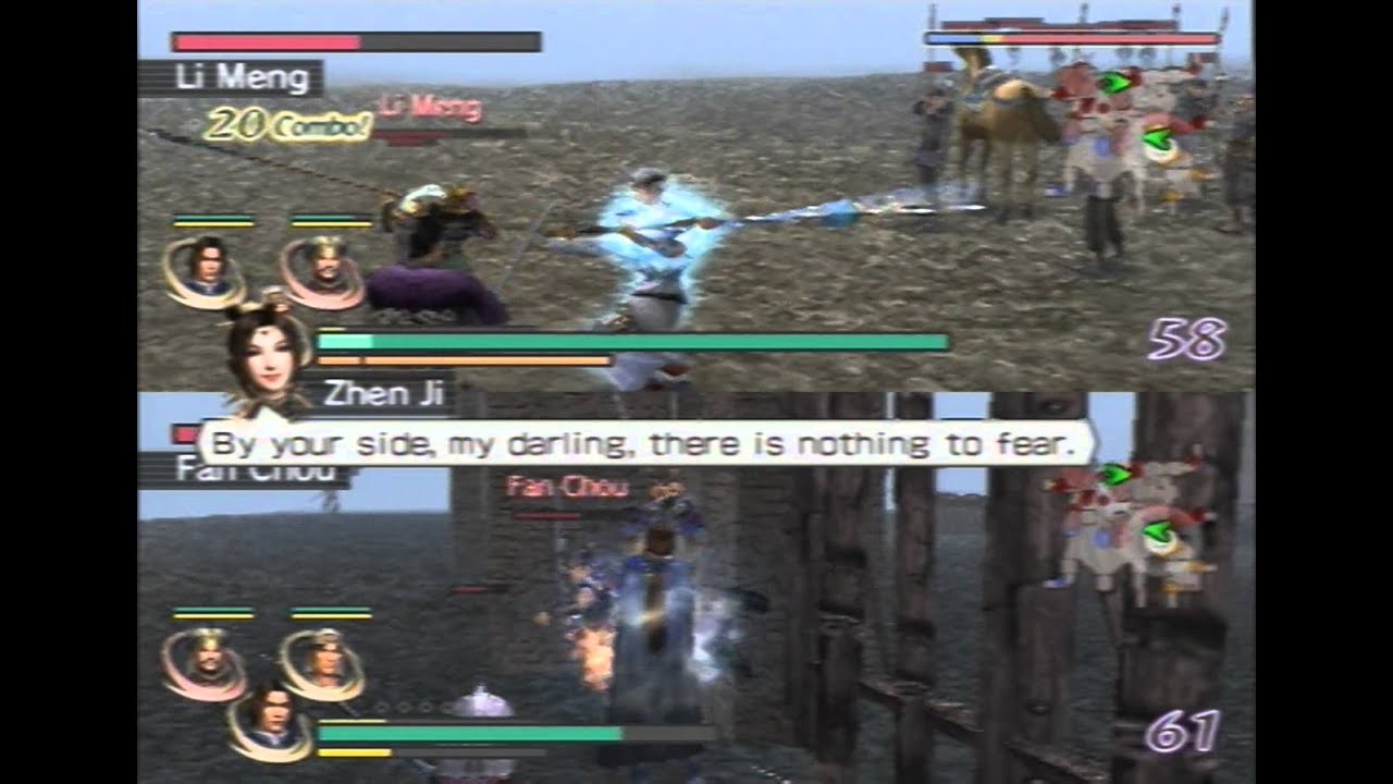 Warriors Orochi Ps2 Gameplay 2 Jugadores Youtube