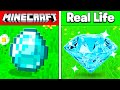 MINECRAFT IN REAL LIFE! (blocks, mobs, items)