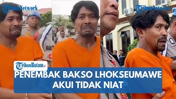 Pengakuan Penembak Pedagang Bakso di Lhokseumawe, Mendadak Menangis Minta Tolong: Saya Tidak Niat