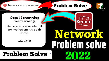 Fix Network not connected Problem | Remini network problem 2022