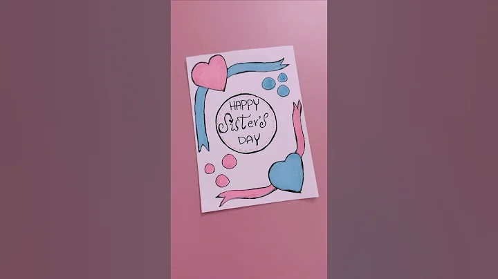 Sister’s Day Greeting Card / DIY Sister’s Day Gift Ideas #shorts #sistersday #hamnoorcreativecrew