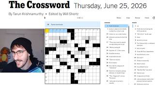 A Tough Wednesday And The Best Thursday Ever! NYT New York Times Crossword - June 24 & 25