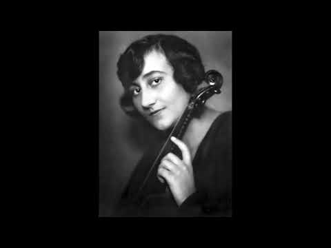 Erica Morini (violin) - Air from Concerto in A minor (Goldmark) (1927)