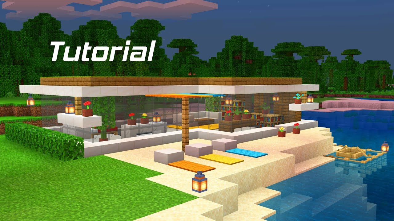  Minecraft  How To Build A Modern Survival Beach  House  