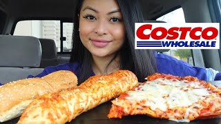 PIZZA, HOTDOG, CHICKEN BAKE MUKBANG !! (Costco Food Court)