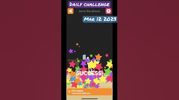 Squiggle drop - daily challenge mar 12 | save the phone #applearcade #dinsun #squiggledrop