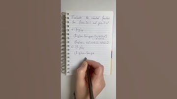 How to Find the Value of a Composition of Functions at a Specific Given Value of X? #mathematics