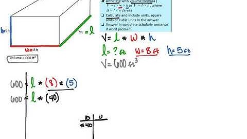 Ms. Burgos Models: How to find a missing dimension when provided the volume