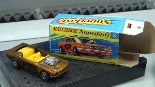 Anfertigen einer Replika-Schachtel für ein Matchbox-Auto aus den 1970er Jahren