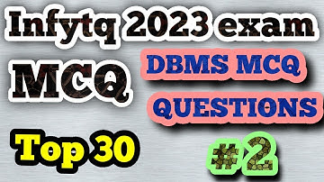 Infytq Dbms mcq || Infytq 2023 Mcq questions || Infytq previous Mcq question || Infytq MCQ DBMS