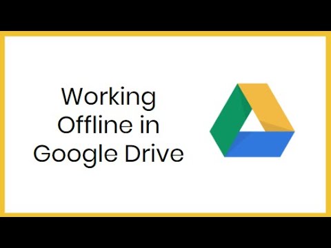 Working Offline in Google Drive