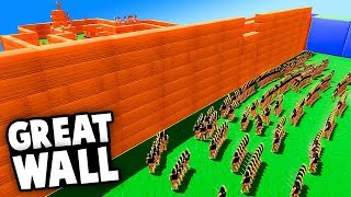 Great Wall of CHINA vs New SWORDSMAN Army! (Wooden Battles Update Gameplay)