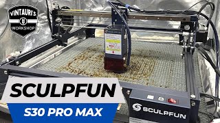 Sculpfun S30 Pro Max | 20 Watts of power with Lightburn controlled air module