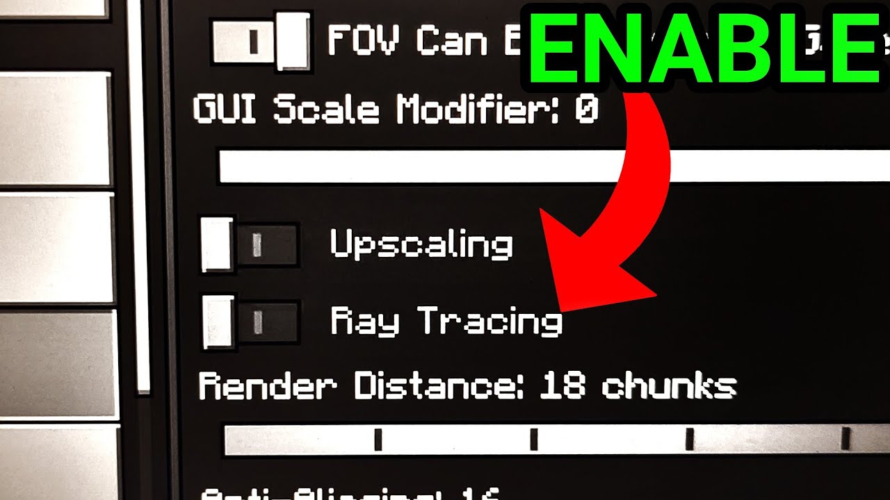 How to turn on Minecraft ray tracing