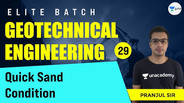 Quick Sand Condition | L:29 | Geotechnical Engineering | Elite Batch