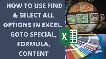 Find And Select All Options In MS Excel | Go To Special in Excel | Class 14