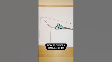How to easily and quickly draft a raglan t-shirt from an existing t-shirt pattern