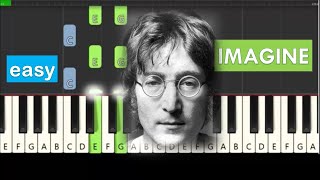 John Lennon - Imagine - Easy Piano Tutorial