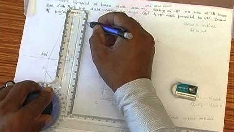 Engg Graphics Made Easy by Prof.Dr.R.Edison:Solids-Square Pyramid with base side on HP Prob10 part2