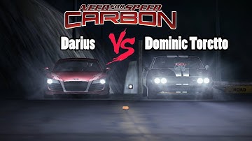 NFS Carbon Final Race Darius vs Dominic Toretto / Audi Le Mans Quattro  vs 1970 Dodge Charger r/t