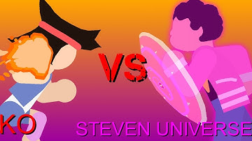 Steven universe vs k.o(stick nodes)