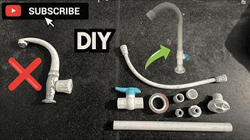 How To Make PVC Sink Faucet Make at Home | Elegant DIY Quarter-Turn Faucet Using Low-Cost Materials