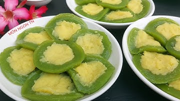 Cách pha bột làm Bánh Bèo Lá Dứa có xoáy đồng tiền mềm ngon để qua ngày bánh không bị cứng