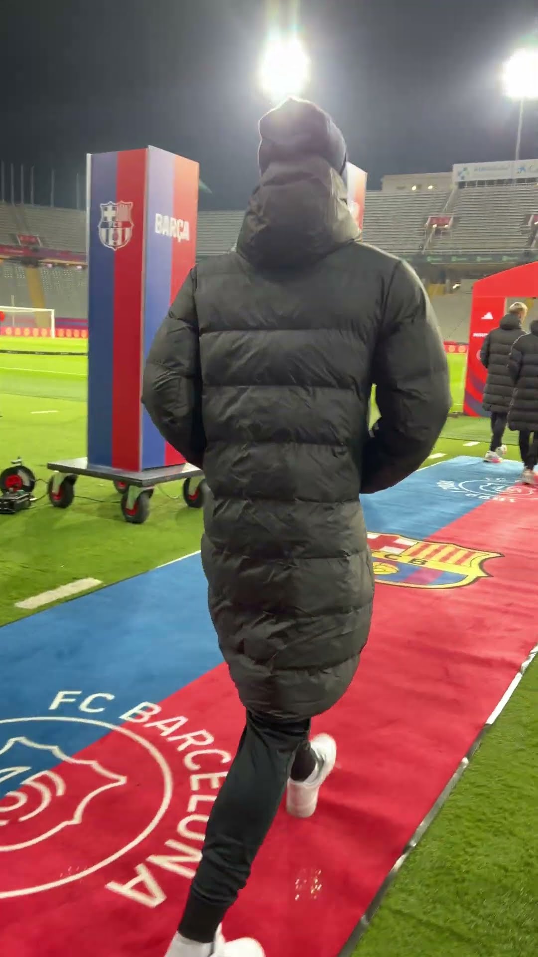 Pitch inspection! ?? #fcbarcelona #copadelrey #shorts
