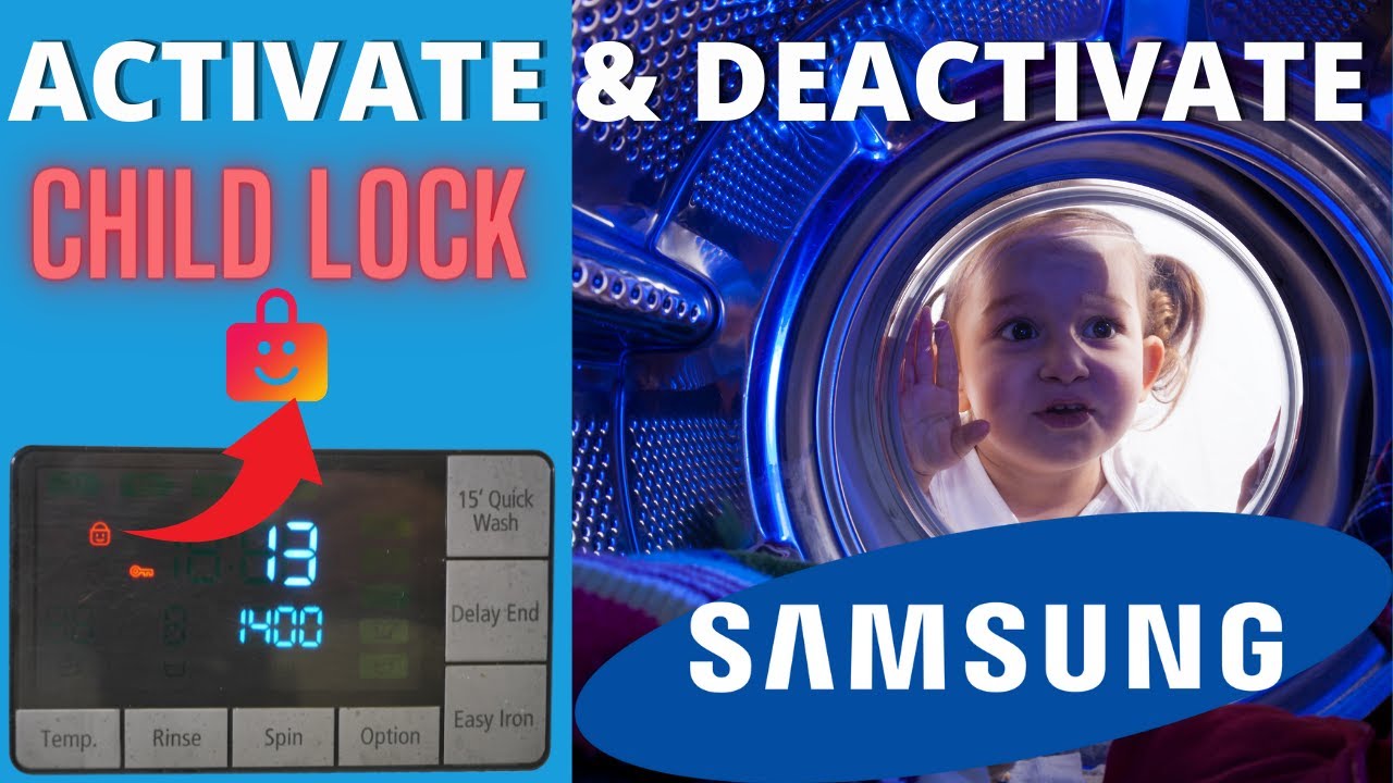 register Practiced Lock How to: Activate & Deactivate Samsung Washing Machine Child lock Ecobubble  - YouTube