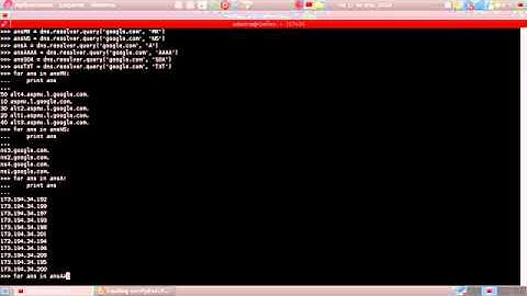 Hacking con Python - Parte III dnspython para consultar servidores DNS