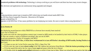 Firefox Settings for QuickTime 7 Video Playback having Secure - Insercure Content