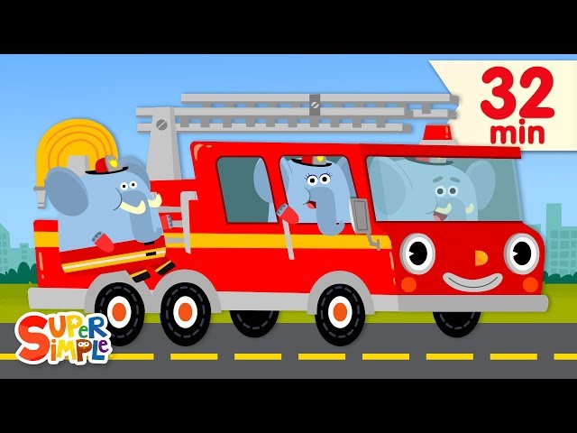 Here Comes The Fire Truck | + More Kids Songs | Super Simple Songs class=