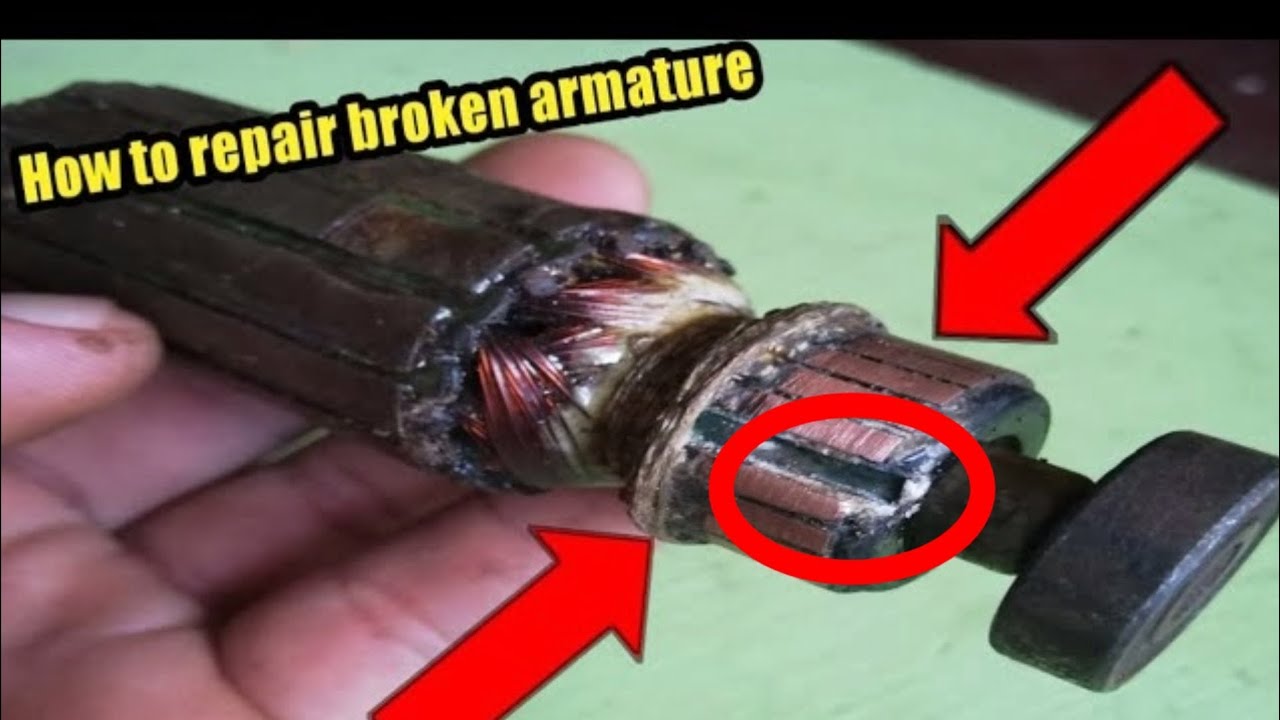 How to repair broken armature YouTube