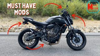 Yamaha MT07 Mods | These REALLY Make a Difference