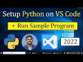 How to Run Python in Visual Studio Code on Windows 10 [2022] | Run Sample Python Program