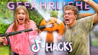 DIE GEFÄHRLICHSTEN TIKTOK HALLOWEEN HACKS IM TEST mit @JuliaBeautx  | Joey's Jungle