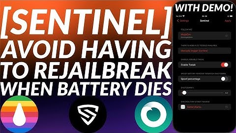 Sentinel: Avoid having to Rejailbreak when the battery dies | Palera1n/Dopamine | Full Guide