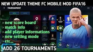 BEST MOD FIFA 16 MOD FC MOBILE | 26 TOURNAMEN MODE | GRAPHICS PS5 | 250MB