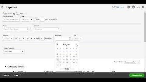 Student Tutorials Chapter 8: Create a Recurring Transaction