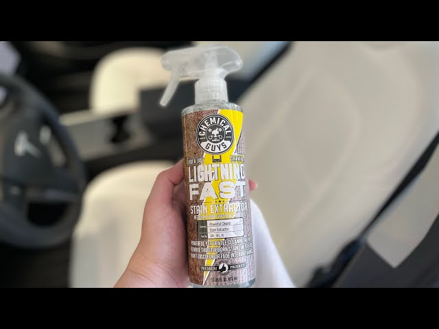 How To Clean White Leather Interior - Tesla Model Y Interior Cleaning Guide  - Chemical Guys 