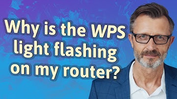 Why is the WPS light flashing on my router?
