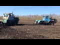 Трактор Т 150 застрял в поле на весенней культивации