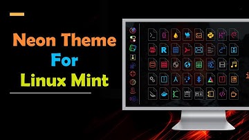 Neon Edition Theme For Linux Mint 20 ( Dark Theme )