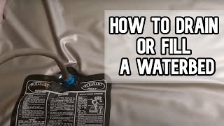 How to drain or fill a waterbed DIY video | #diy #waterbed